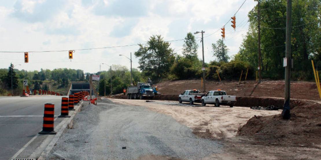 Roundabout construction still on track